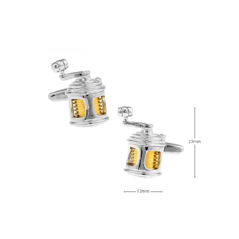 MRCUFF Fishing Reel Fish Rod Fisherman Pair of Cufflinks Presentation