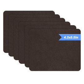 Azobur Parche de reparación de tela para sofá, 6 piezas de microfibra, tela autoadhesiva, tela de reparación de parche de sofá, aspecto lujoso, sofá de fijación rápida. Marrón oscuro