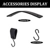 SNONESIY Pack of 6 S Hooks, Small, S Hooks, Black,