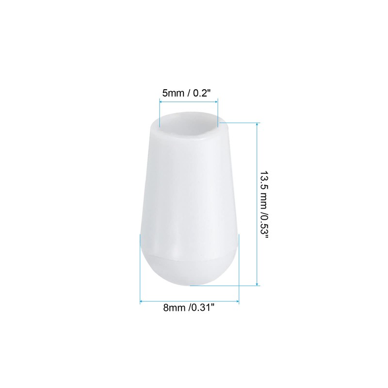 PATIKIL Kitchen Sink Rack Feet, 100 Pack 5mm ID x