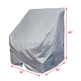 munirater Boat Center Console Cover 600D Heavy Duty Replacement for Boston Whaler, Carolina Skiff, Excel Bay Pro, Wellcraft Gray