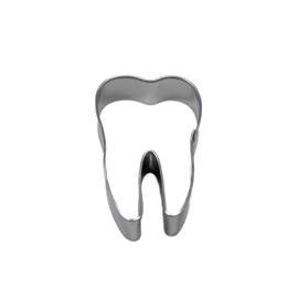 BekkiB - Cookie Cutter "Tooth" - 5.5 x 3.5 cm - Dishwasher Safe Stainless Steel Cookie Cutter - For First Tooth Party or Gift -7504