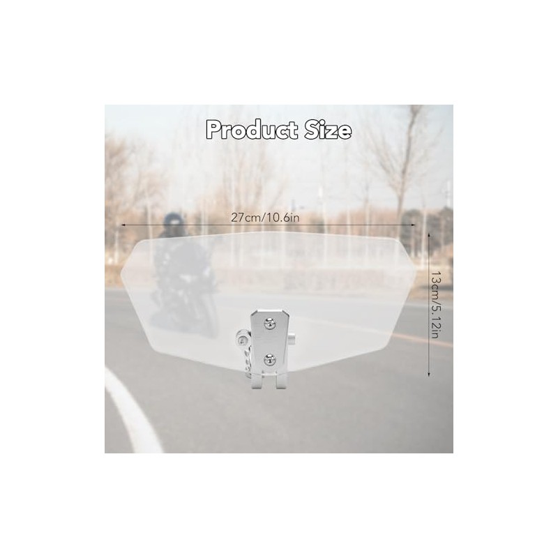 Upgraded Motorcycle Windshield Extender - Heavy Duty Universal PVC Wind