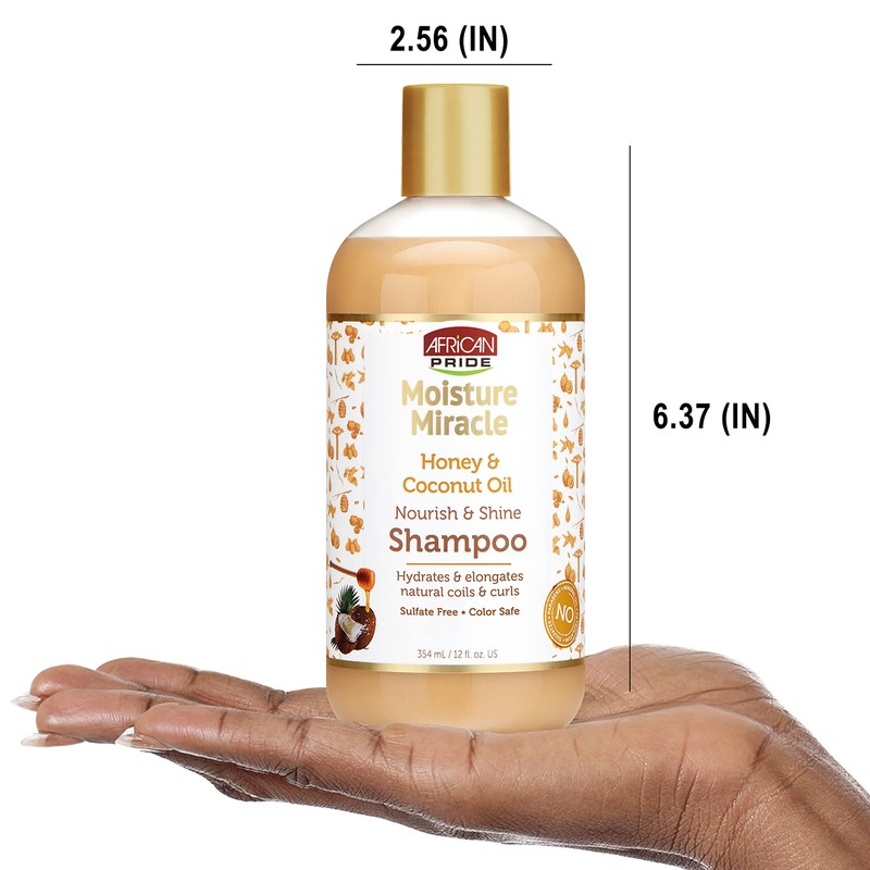 African Pride Moisture Miracle Honey & Coconut Oil Shampoo 354ml