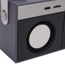 Bluetooth Speaker 5W Stereo Sound Modern Cute Pixels Style Portable Wireless Small Speaker for Outdoor Travel Party Gray