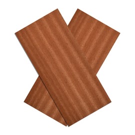 Contrasting Mahogany Veneer x 8 Sheets Dimensions 30cm x 12cm x 0.6mm Veneer For: Model Making, Furniture, Restoration, DIY (Approx. 30cm x 12cm)