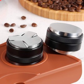 ZEIZOMZER 53mm Dual Head Espresso Tamper & Coffee Distributor, Adjustable Depth Espresso Distribution Tool, Fits 54mm Breville Portafilter, Professional Barista Coffee Tampe for Home & Cafe