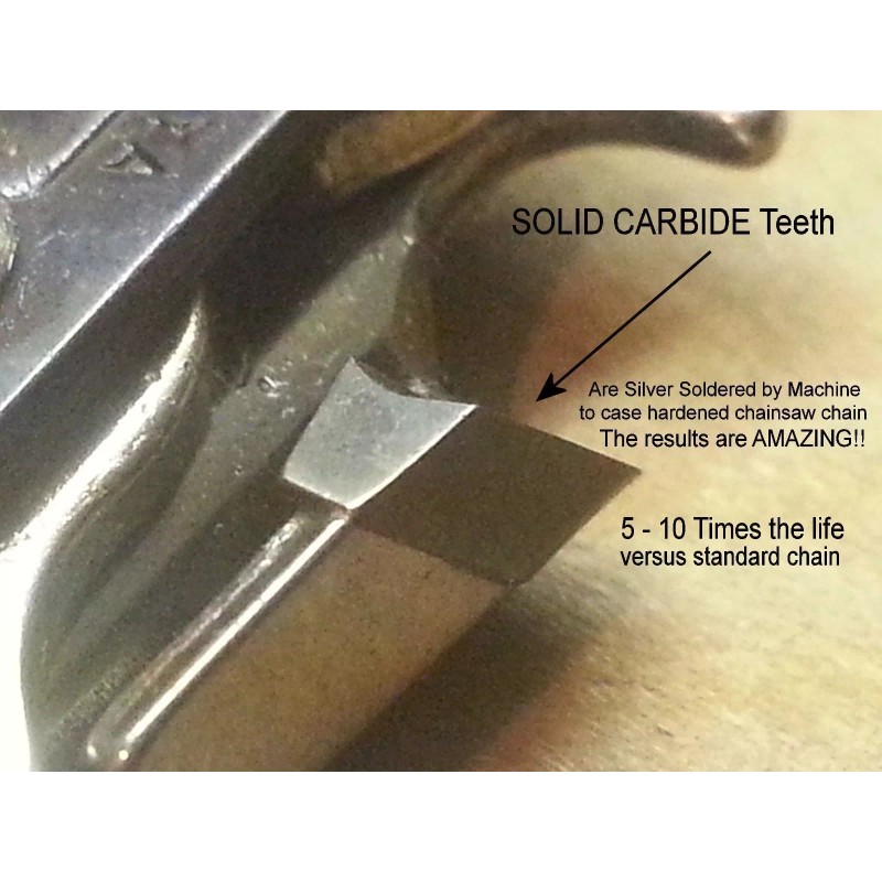 Pacific American Carbide *SOLID CARBIDE* Chainsaw Fits 20" EGO CSX5000