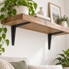 Floating Shelf L Brackets – Black Steel Wall Mount Supports