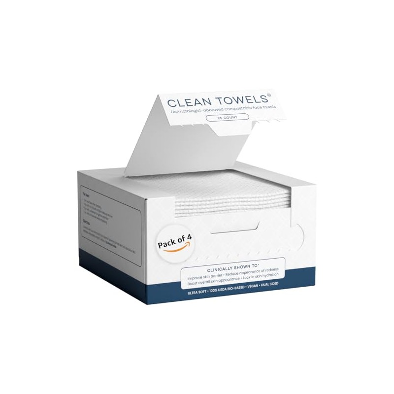 Clean Skin Club Clean Toalla Pequea (4 pack)