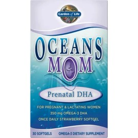 Garden of Life Oceans Mom Prenatal DHA Omega 3 350 mg 30 cápsulas