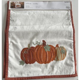 allen + roth Table Runner 18"×90" Pumpkin Harvest Autumn Fall NEW