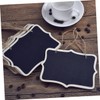 Operitacx 12pcs Mini Chalkboards Double Sided Blackboard with String for