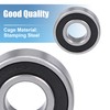 sourcing map 2 Pcs 6202-2RS Deep Groove Ball Bearing 15x35x11mm