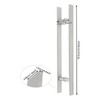 TFCFL 24 Inch Push Pull Door Handle, Long Double-Sided H