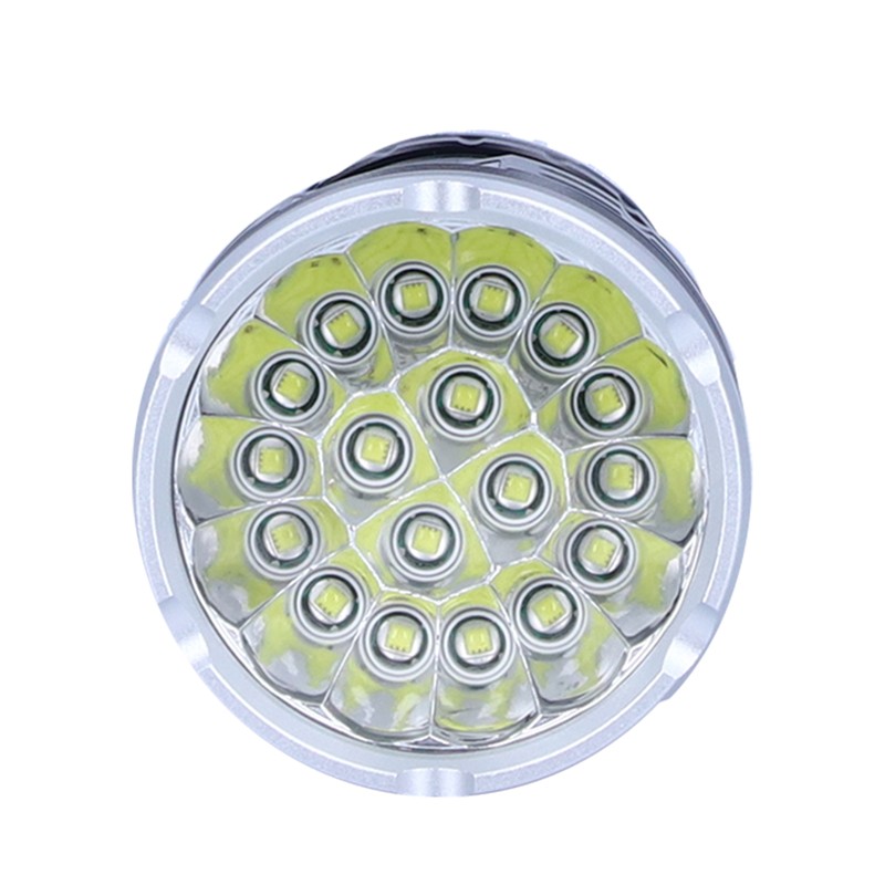 LED Flashlight XMT6 LED 15000lm USB Rechargeable IP65 Waterproof Outdoor