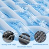 bedsmile Seersucker Cooling Comforter Queen Size, Q-Max 0.45 Reversible Cooling