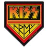 Kiss Kiss Army Unisex Patch Black/Yellow/Red 100% Polyester Band Merch,