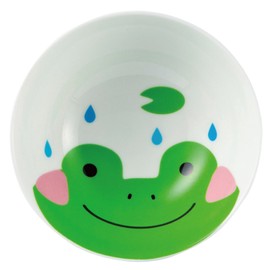 サンアート かわいい食器 「 どうぶつシリーズ 」 カエル 茶碗 直径12cm 白 SAN2659-1