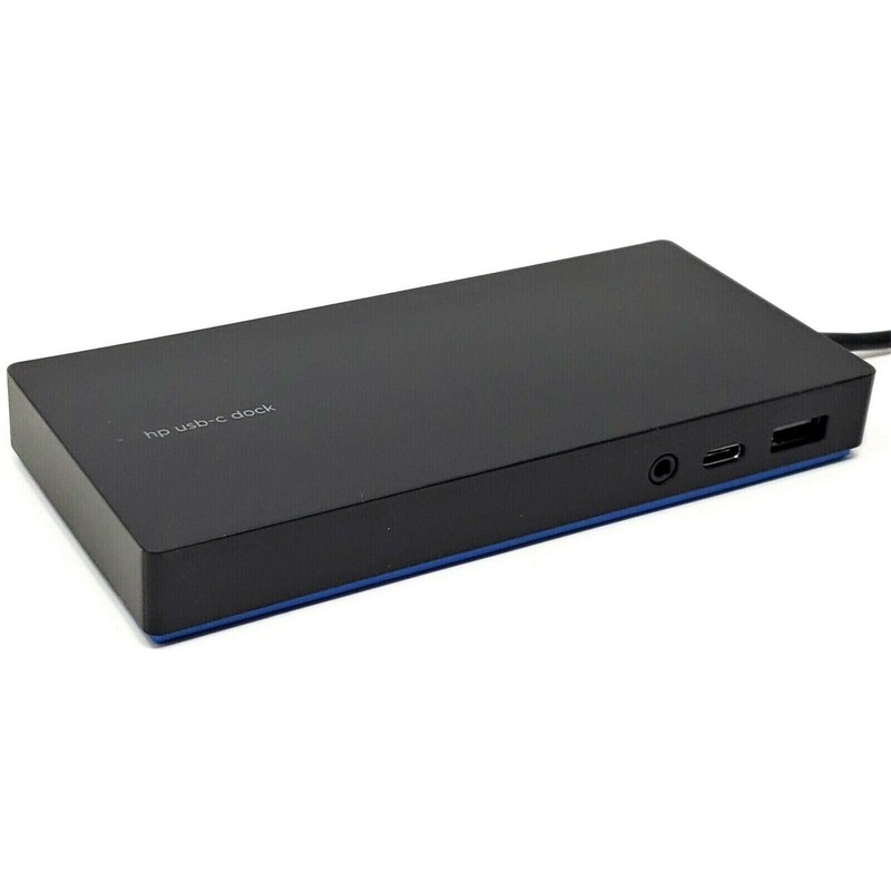 HP Elite USB-C (TPA-B01) HDMI, DisplayPort, Universal Docking Station (Renewed),