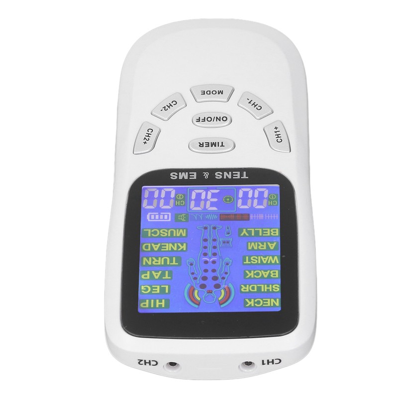 Rechargeable TENS Machine Neck Massaging 12 Modes Micro Current Digital