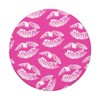 Hot Lips Pattern Lipstick Kiss Print Mouth White Dark Pink