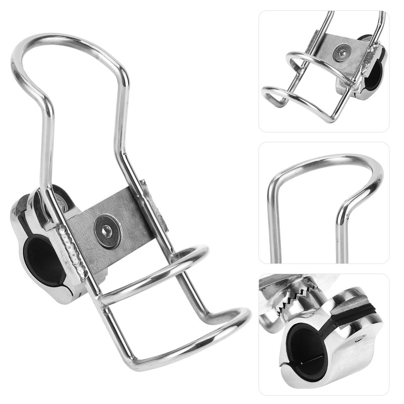 Fishing Rod Rack Holder Pole Bracket Support Base Stainless Steel