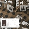 3 Piece Cabin King Size Quilt Sets Farmhouse Rustic Reversible