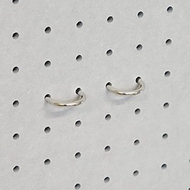 Perforated Board P25 Round Hook Insert, Set of 4, # Hooks, Pegboard, Punching, Perforated, Porous, Stylish, Tight, Wall Storage, Wall Material