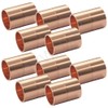 Joywayus 10PCS 1/4" ID Copper Coupling with Dimple Stop Straight