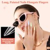 Alyvisun Long Stiletto Half Cover Nail Tips | 600 Pieces