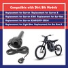 Dusledel Black Paint Version Carbon Fiber Twist Throttle Handle with