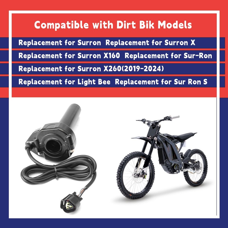 Dusledel Black Paint Version Carbon Fiber Twist Throttle Handle with