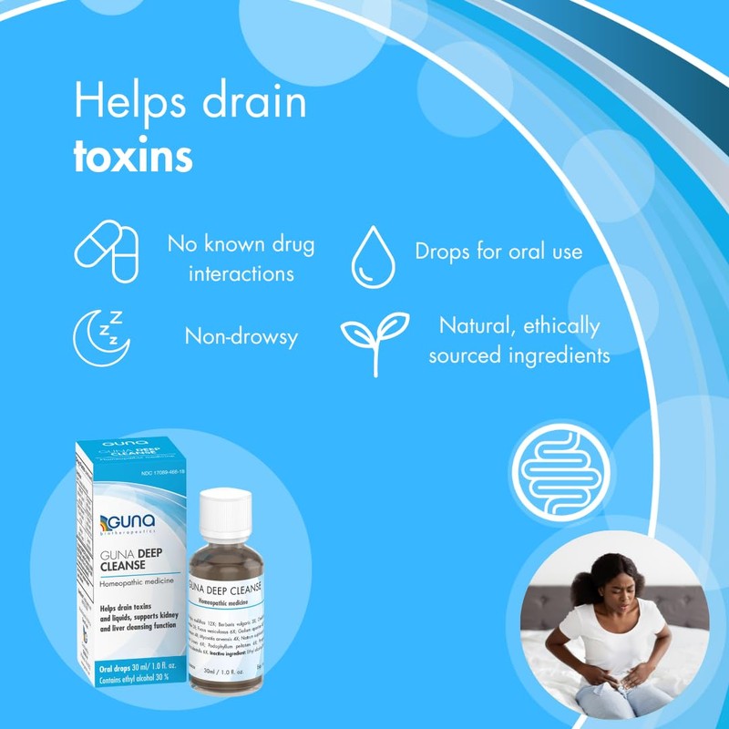 Guna Deep Cleanse Homeopathic All Natural Systemic Body Cleansing, Toxin