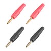 sourcing map 4 x 2 mm Banana Speaker Plug Cable