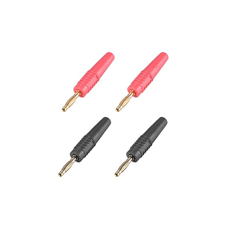 sourcing map 4 x 2 mm Banana Speaker Plug Cable