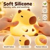 Cartoon Capybara LED Night Light with Yellow Glow for Bedside