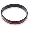 Forge Firefighter Awareness Support Thin Red Line Silicone Wristband Bracelets