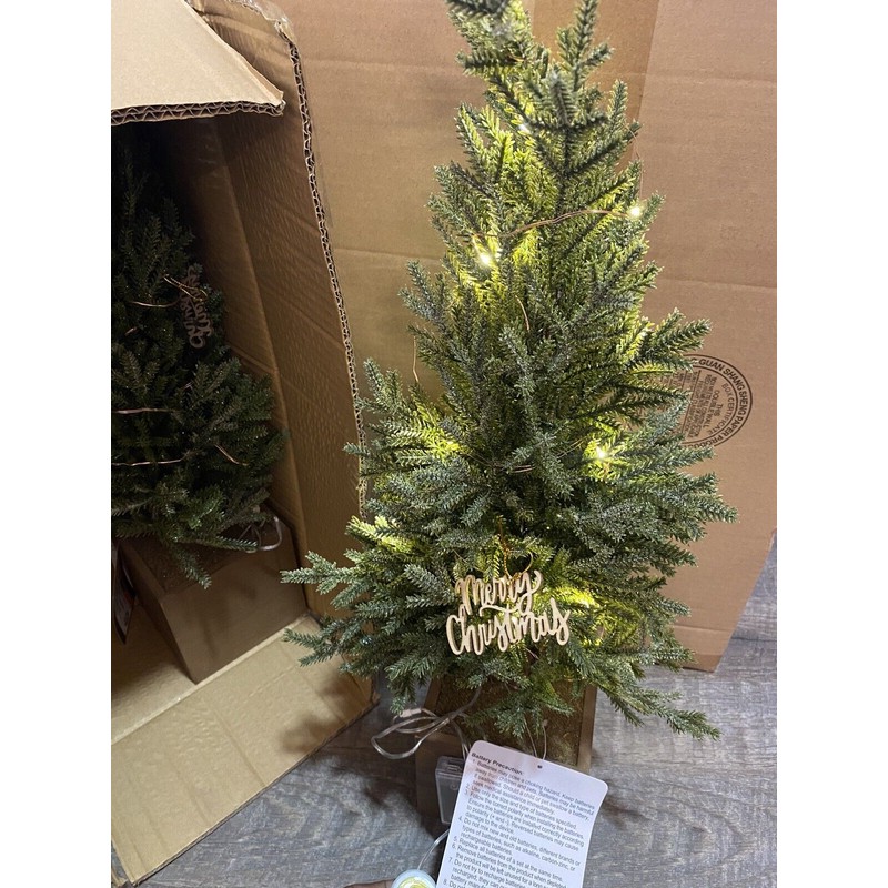 Merry Brite 23” Merry Brite Pre-Lit Christmas Tree PACK OF