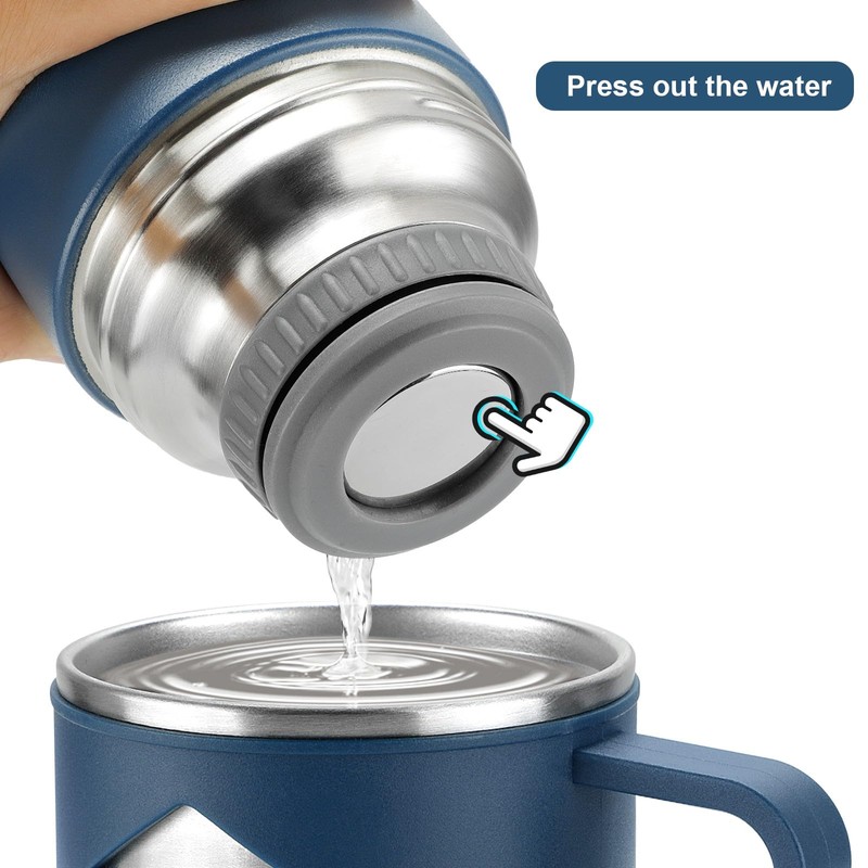 Stainless Steel Thermo 700ml/23.7oz Vacuum Insulated Bottle with Cup for