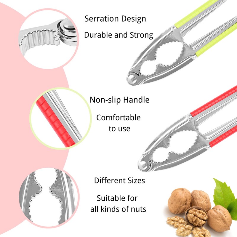 8 Pcs Nut Crackers for All Nutcracker Seafood Tools Walnut