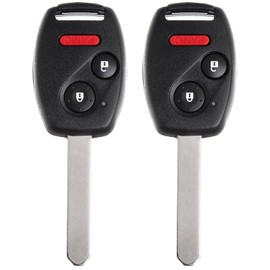 SCITOO 2pcs Keyless Entry Remote Control Car Key Fob Compatible with 2006-2009 for Honda for CR-V 2005-2008 for Honda for Accord 2007-2009 for Honda for Element 3 Buttons OUCG8D-380H-A