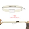 ONEBO 3 Pcs Buckle Belt,with Easy Clasp Stretch Belt,Adjustable Elastic
