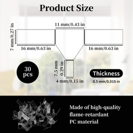 30PCS 3 Plugs Snug for Loose Outlets & Plug Snug Outlet Insert Tightener for Plugs Keep Falling Out of Outlet, Plug Tightener Clips for Outlets Won't Cut Off Electricity or Easily Fall Out
