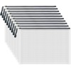 COWORK-UP Pack of 10 A4 Plastic File Pockets with Zip