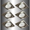 Trango® 6 LED Dimmable Square Recessed Downlight including 6X6 W