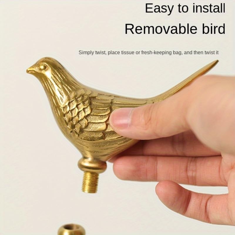 Luxurious Gold Paper Towel Holder Countertop，Brass Paper Towel Holder for