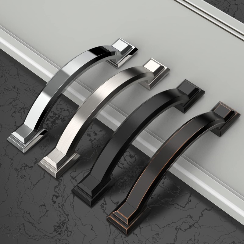 Asidrama 10 Pack 3 Inch(76mm) Brushed Satin Nickel Kitchen Cabinet