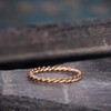 Copper Rings for Women Non Tarnish Twisted Braided Ring Copper