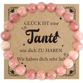 FAJUXIS Aunt Gift Christmas Bracelet Aunt, Aunt Gift, Gift for Aunt Best Aunt Gift, Gift Aunt Birthday Advent Calendar Filling Gifts for Aunt Gift Christmas, Stone